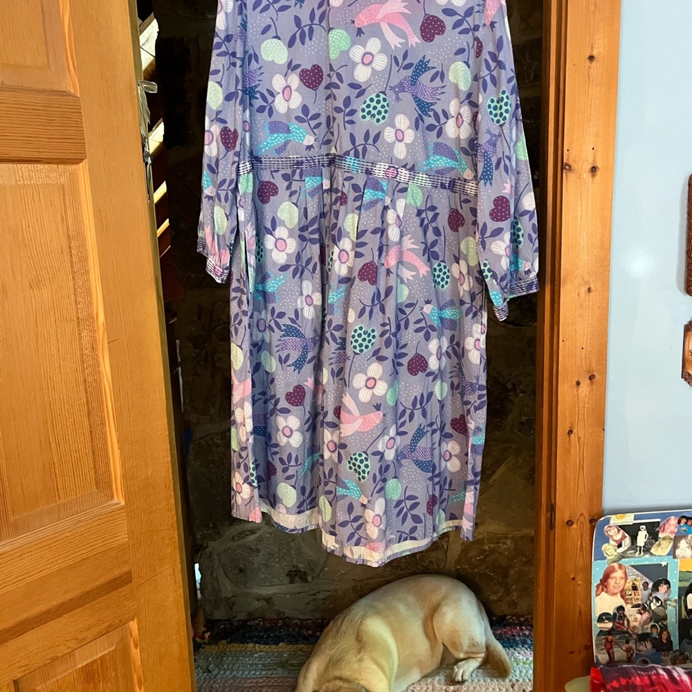 Gudrun Sjoden Pink and Purple Floral Dress